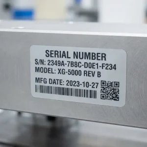 Serial Number Labels custom label design